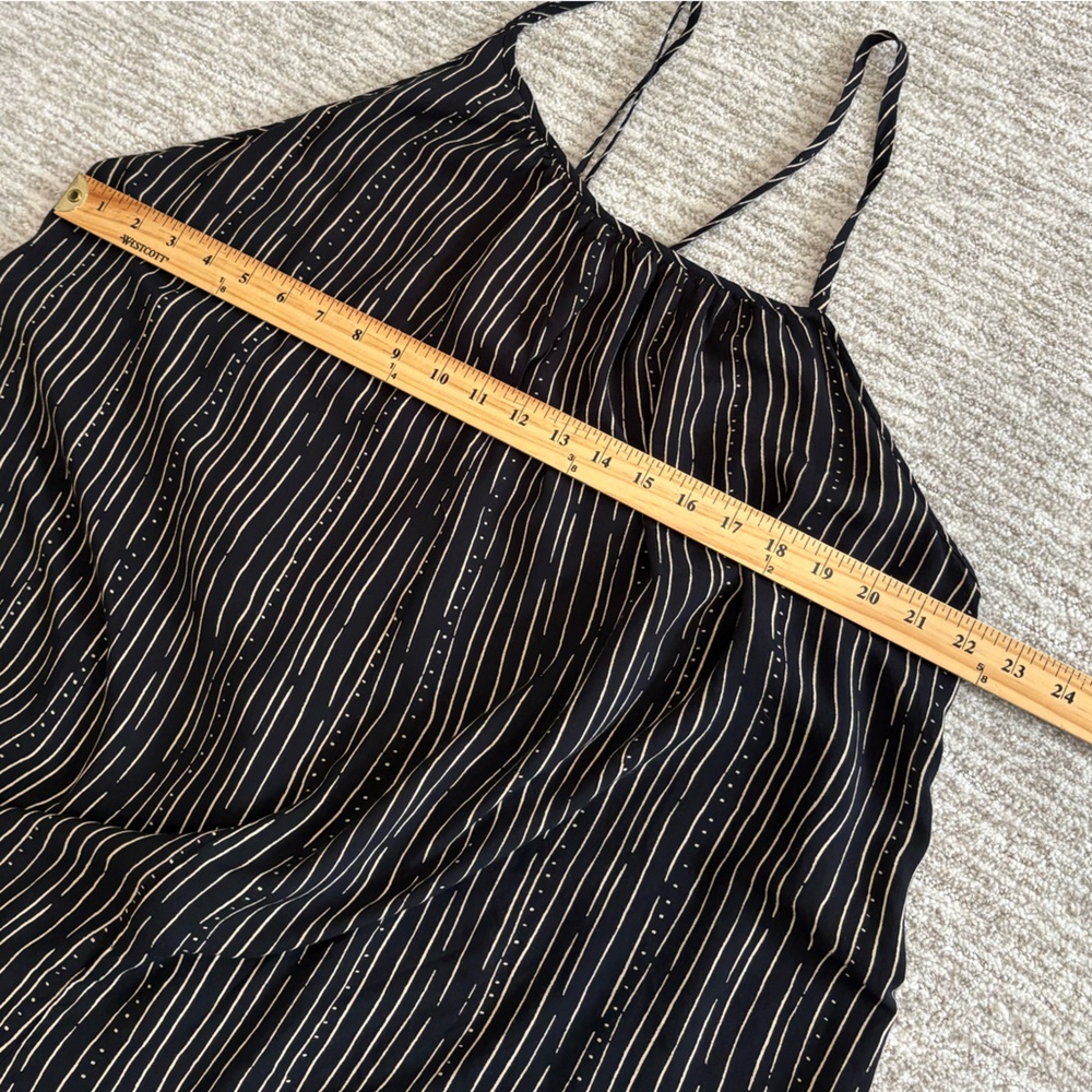 UO silence + noise Striped Wide Leg Cropped Overall Jumpsuit Size M Strappy Tank - Picture 14 of 16